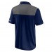Seattle Seahawks Fanatics Navy/Gray Colorblock Polo
