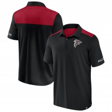 Atlanta Falcons Fanatics Black/Red Colorblock Polo