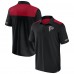 Atlanta Falcons Fanatics Black/Red Colorblock Polo