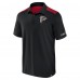 Atlanta Falcons Fanatics Black/Red Colorblock Polo