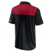 Atlanta Falcons Fanatics Black/Red Colorblock Polo