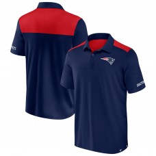 New England Patriots Fanatics Navy/Red Colorblock Polo