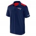 New England Patriots Fanatics Navy/Red Colorblock Polo
