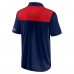 New England Patriots Fanatics Navy/Red Colorblock Polo