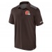 Cleveland Browns Fanatics Brown/Gray Colorblock Polo