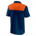 Chicago Bears Fanatics Navy/Orange Colorblock Polo