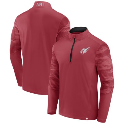 Arizona Cardinals Fanatics Cardinal Defender Quarter-Zip Sweatshirt