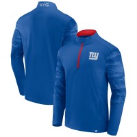 New York Giants Fanatics Royal Defender Quarter-Zip Sweatshirt