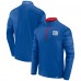 New York Giants Fanatics Royal Defender Quarter-Zip Sweatshirt