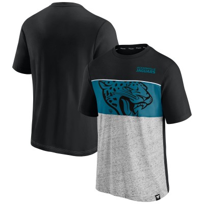 Jacksonville Jaguars Fanatics Black Colorblock T-Shirt