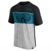 Jacksonville Jaguars Fanatics Black Colorblock T-Shirt