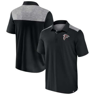 Atlanta Falcons Fanatics Black Long Shot Polo