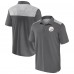 Pittsburgh Steelers Fanatics Gray Long Shot Polo