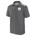 Pittsburgh Steelers Fanatics Gray Long Shot Polo