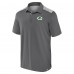 Green Bay Packers Fanatics Gray Long Shot Polo
