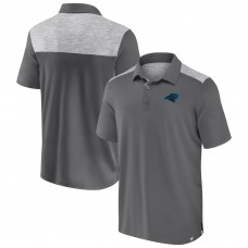 Carolina Panthers Fanatics Gray Long Shot Polo