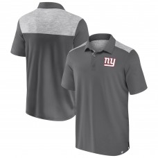 New York Giants Fanatics Gray Long Shot Polo