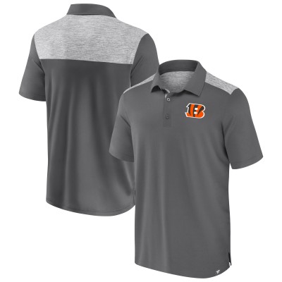 Cincinnati Bengals Fanatics Gray Long Shot Polo
