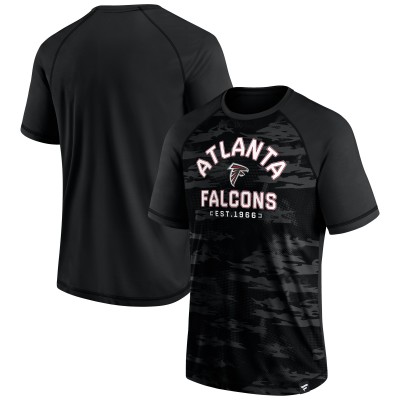 Футболка Atlanta Falcons Fanatics Black Hail Mary Raglan