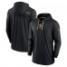 Футболка с длинным рукавом New Orleans Saints Football Team Nike Black Sideline Performance Tri-Blend