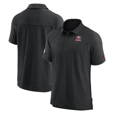 San Francisco 49ers Nike Black 2022/23 Sideline Lockup Performance Polo