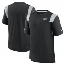 New York Jets Nike Black Sideline Tonal Logo Performance Player T-Shirt