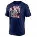 New England Patriots Fanatics Heather Navy End Around Tri-Blend T-Shirt