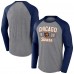Футболка с длинным рукавом Chicago Bears Fanatics Heather Gray Weekend Casual Raglan Футболка с длинным рукавом Chicago Bears Fanatics Heather Gray Weekend Casual Raglan