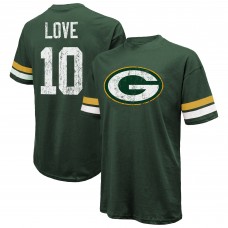 Футболка Green Bay Packers Jordan Love Majestic Threads Green Name & Number Oversize Fit