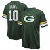 Футболка Green Bay Packers Jordan Love Majestic Threads Green Name & Number Oversize Fit Футболка Green Bay Packers Jordan Love Majestic Threads Green Name & Number Oversize Fit