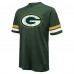 Футболка Green Bay Packers Jordan Love Majestic Threads Green Name & Number Oversize Fit