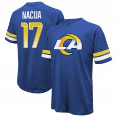 Puka Nacua Los Angeles Rams Majestic Threads Name & Number Oversized Fit T-Shirt - Royal
