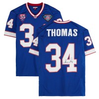 Игровая джерси Thurman Thomas Buffalo Bills Autographed Fanatics Authentic Royal Mitchell & Ness Authentic