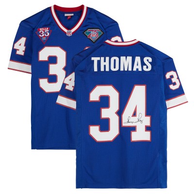 Игровая джерси Thurman Thomas Buffalo Bills Autographed Fanatics Authentic Royal Mitchell & Ness Authentic