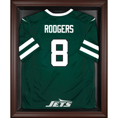 New York Jets Fanatics Authentic Brown Framed Logo Jersey Display Case