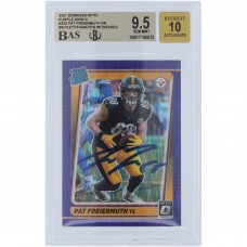 Pat Freiermuth Pittsburgh Steelers Autographed 2021 Panini Donruss Optic Purple Shock #232 Beckett Fanatics Witnessed Authenticated 9.5/10 Rookie Card
