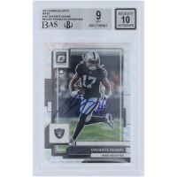 Davante Adams Las Vegas Raiders Autographed 2022 Panini Donruss Optic Wave #103 #/300 Beckett Fanatics Witnessed Authenticated 9/10 Card
