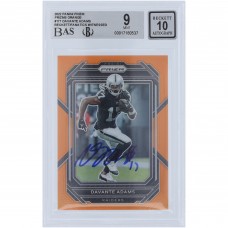 Davante Adams Las Vegas Raiders Autographed 2022 Panini Prizm Orange #171 #/249 Beckett Fanatics Witnessed Authenticated 9/10 Card