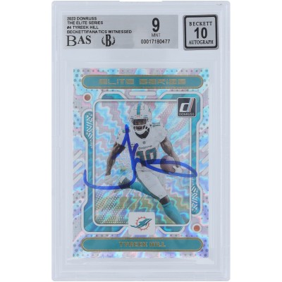Tyreek Hill Miami Dolphins Autographed 2023 Panini Donruss Elite Series #ES-4 Beckett Fanatics Witnessed Authenticated 9/10 Card