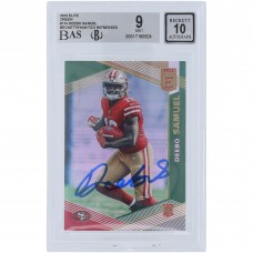 Deebo Samuel Sr San Francisco 49ers Autographed 2019 Panini Donruss Elite Green #114 Beckett Fanatics Witnessed Authenticated 9/10 Rookie Card