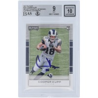 Cooper Kupp Los Angeles Rams Autographed 2017 Panini Playoff #232 Beckett Fanatics Witnessed Authenticated 9/10 Rookie Card