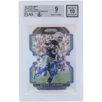 Steve Largent Seattle Seahawks Autographed 2021 Panini Prizm Silver #51 Beckett Fanatics Witnessed Authenticated 9/10 Card with HOF 95 Inscription
