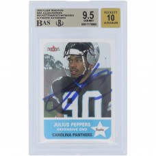 Julius Peppers Carolina Panthers Autographed 2002 Fleer Tradition #261 Beckett Fanatics Witnessed Authenticated 9.5/10 Rookie Card