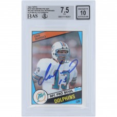 Dan Marino Miami Dolphins Autographed 1984 Topps #123 Beckett Fanatics Witnessed Authenticated 7.5/10 Rookie Card