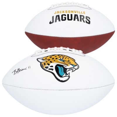 Brian Thomas Jr. Jacksonville Jaguars Autographed Fanatics Authentic Franklin White Panel Football