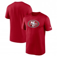 San Francisco 49ers Nike Scarlet Primetime Legend Logo Performance T-Shirt