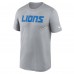 Футболка Detroit Lions Nike Heather Gray Primetime Legend Wordmark Performance