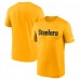 Футболка Pittsburgh Steelers Nike Gold Primetime Legend Wordmark Performance