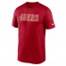 San Francisco 49ers Nike Scarlet Primetime Legend Wordmark Performance T-Shirt