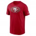 San Francisco 49ers Nike Scarlet Primetime Logo Essential T-Shirt